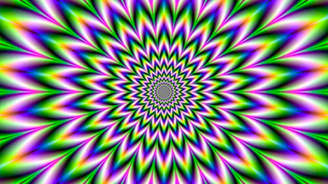 Ayahuasca, like Magic Mushrooms, appear as some sort of kaleidoscope.
