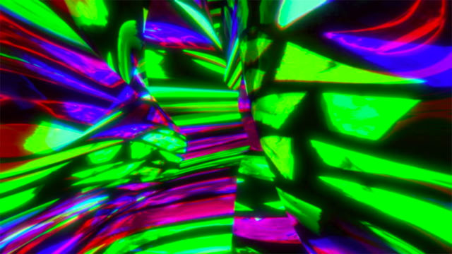 Ayahuasca, like Magic Mushrooms, appear as some sort of kaleidoscope.